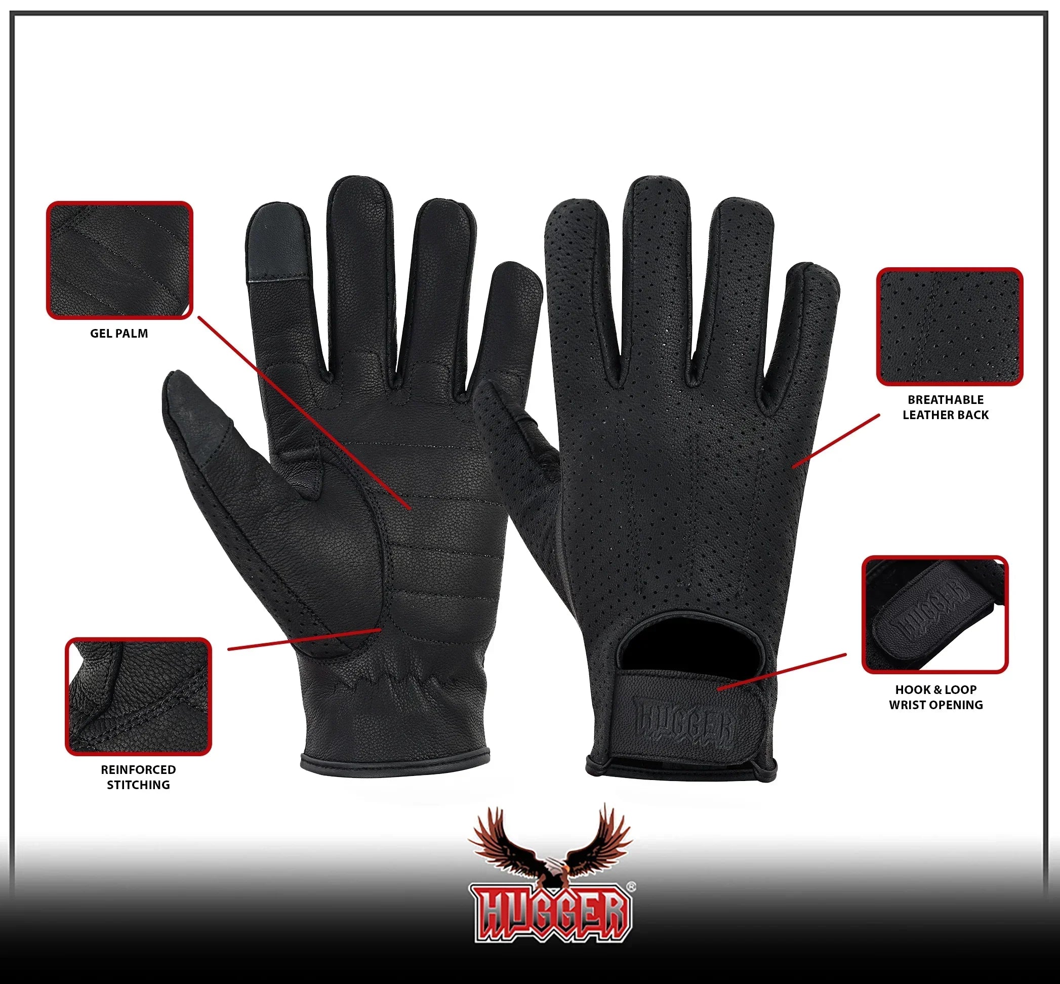palmbalm Men's unlined leather gloves