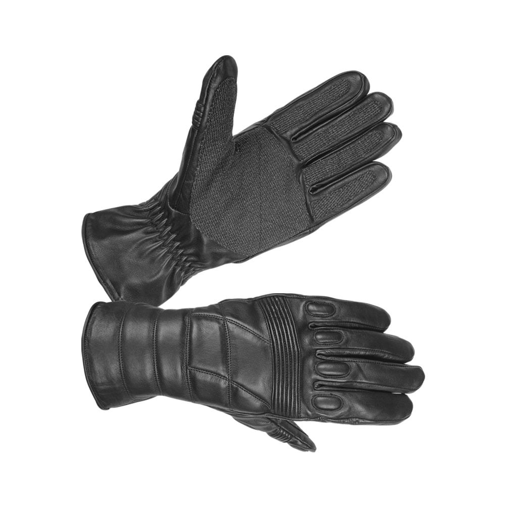 Men's Safety Technaline Leather, Tactical Riot Gloves, Water Resistant Fireproof